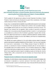 Opening Statement of Eilis Barry to the Oireachtas Social Protection Committee