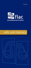 Legal info leaflet: Wills & Intestacy